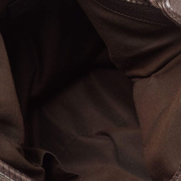 GUCCI Brown Monogram GG Web Marrakech Hobo Shoulder Bag Dollar Disco - Picture 10 of 15